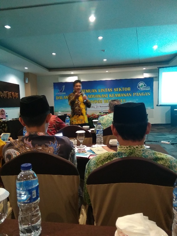 PERTEMUAN LINTAS SEKTOR DALAM RANGKA ADVOKASI KEAMANAN PANGAN DI PROVINSI BENGKULU