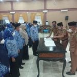 Lantik 50 Kepala Sekolah SD dan 16 Kepala Sekolah SMP Kota Bengkulu