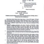 Surat Edaran Walikota Bengkulu Nomor : 360/56/BPBD/2022 Tentang Pemberlakuan Pembatasan Kegiatan Masyarakat (PPKM) Level 3 .