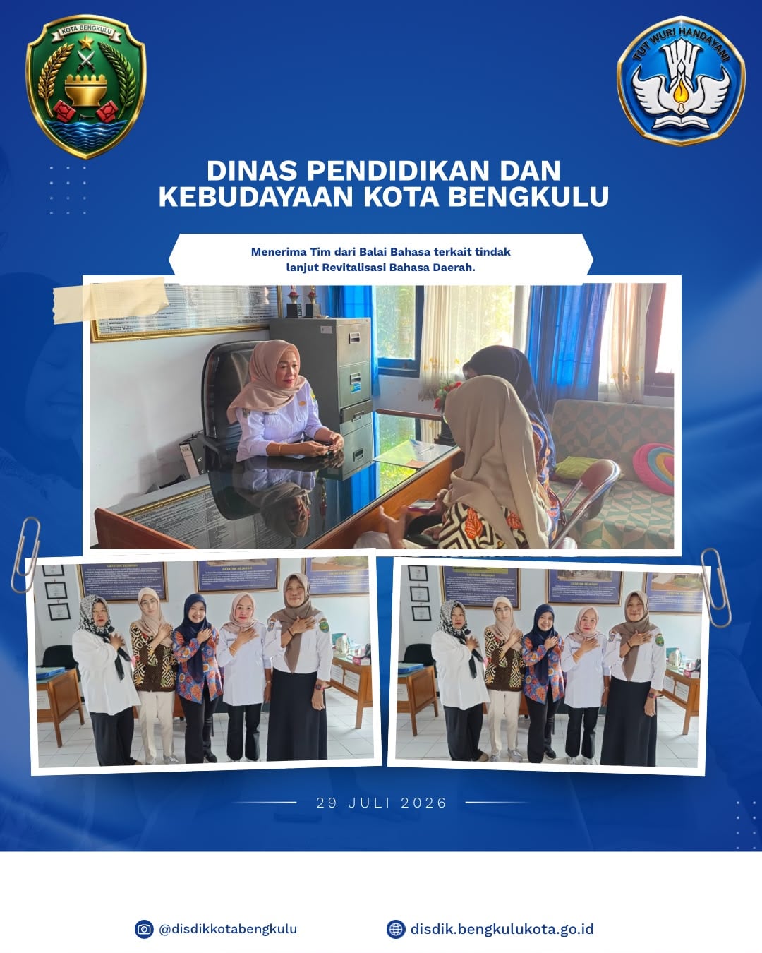 Tindak Lanjut Revitalisasi Bahasa Daerah.